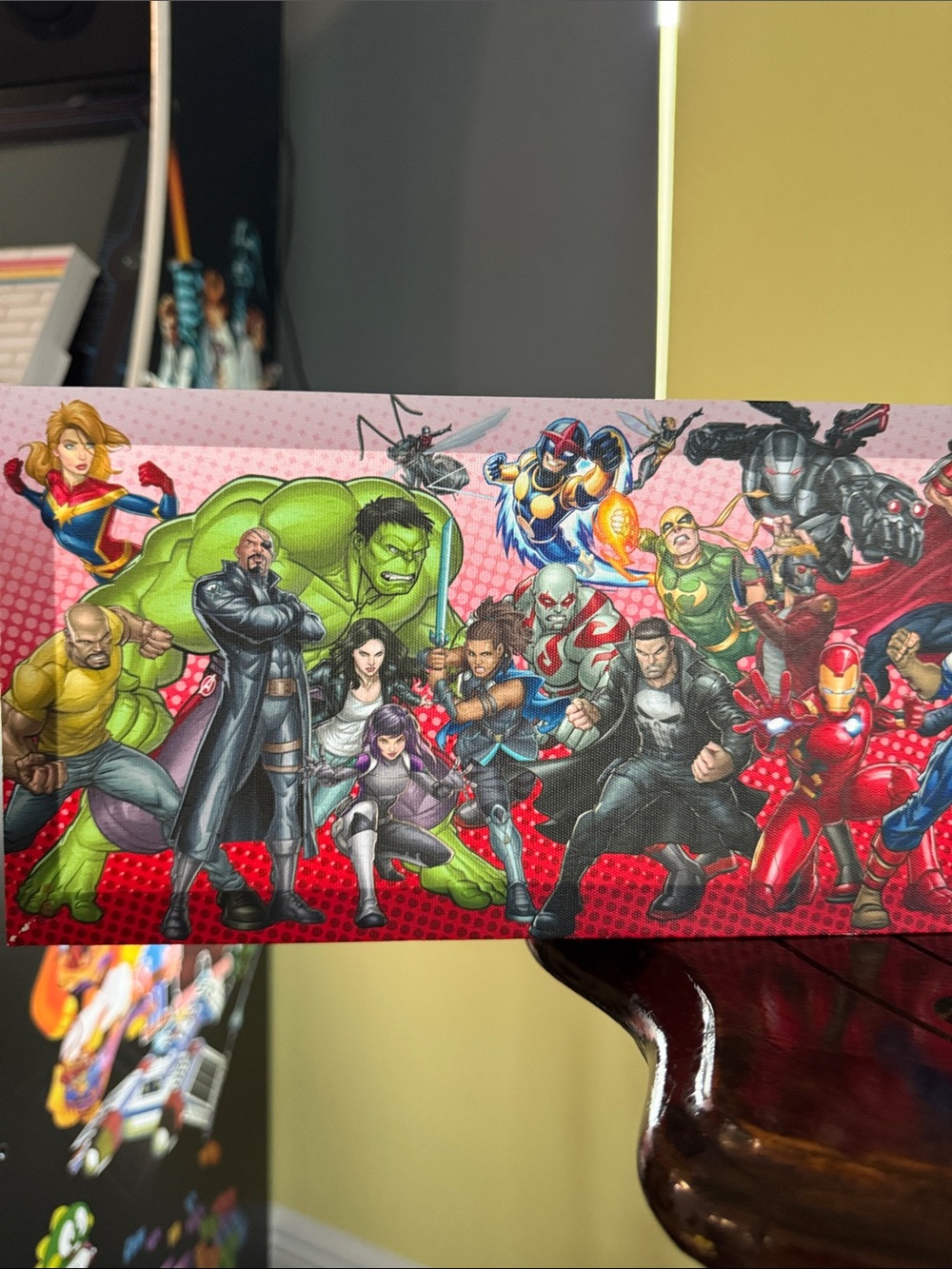 Marvel Red and White Superhero Banner Wall Art - Picture 5 of 11